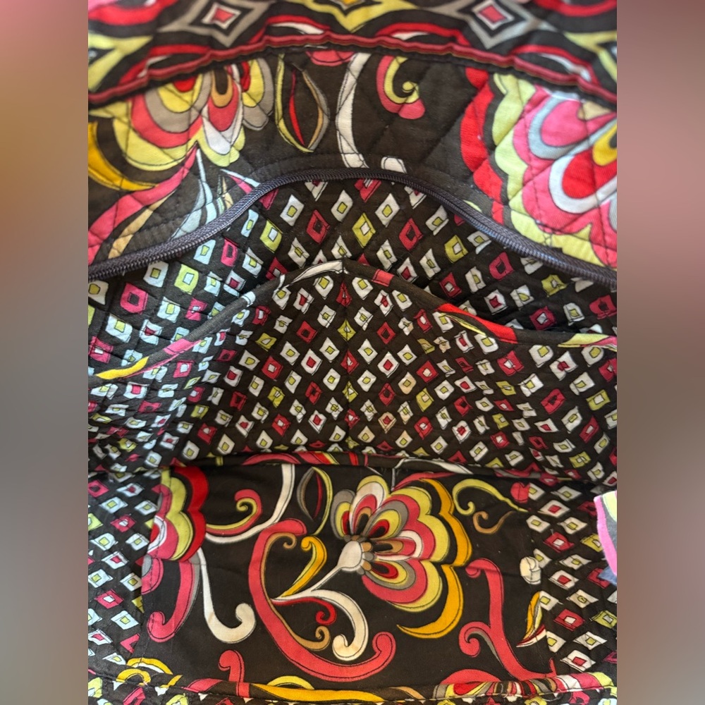 Vera Bradley Puccini zipper bag / tote wear on handles, retired 2013 pattern - Picture 3 of 9